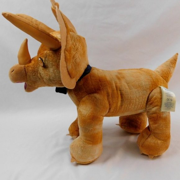 Build A Bear Brown Triceratops Dinosaur Plush 17" Super Cute BAB 🦕 - Picture 4 of 4